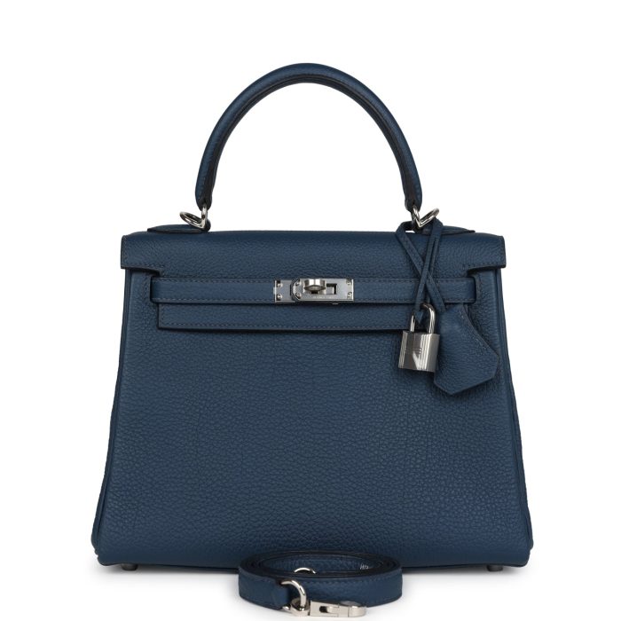 Handmade HKR 25 Bleu De Prusse Togo Palladium Hardware