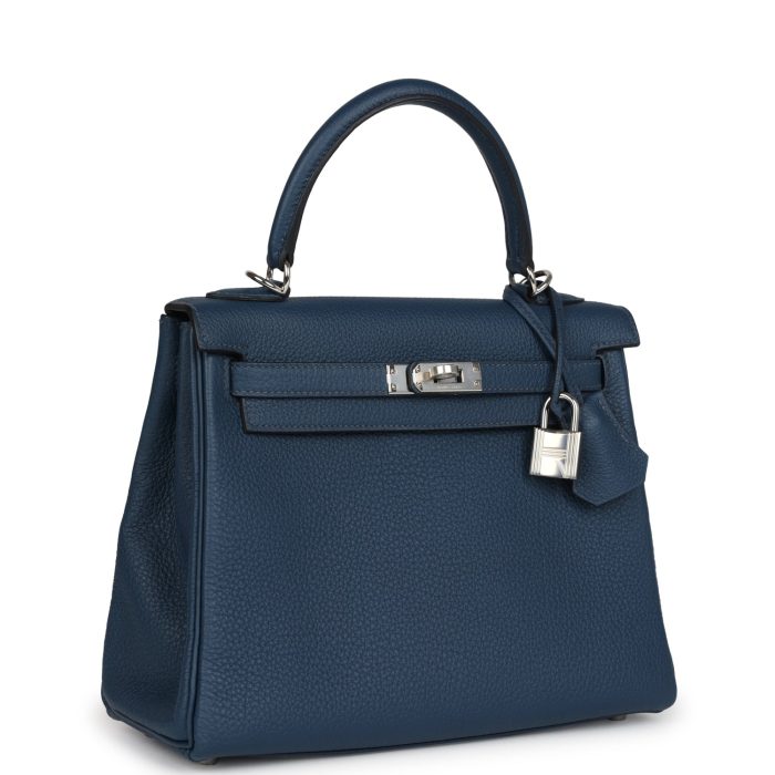 Handmade HKR 25 Bleu De Prusse Togo Palladium Hardware - 图片 2