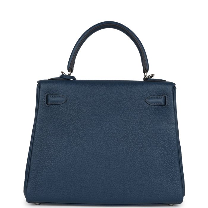 Handmade HKR 25 Bleu De Prusse Togo Palladium Hardware - 图片 4