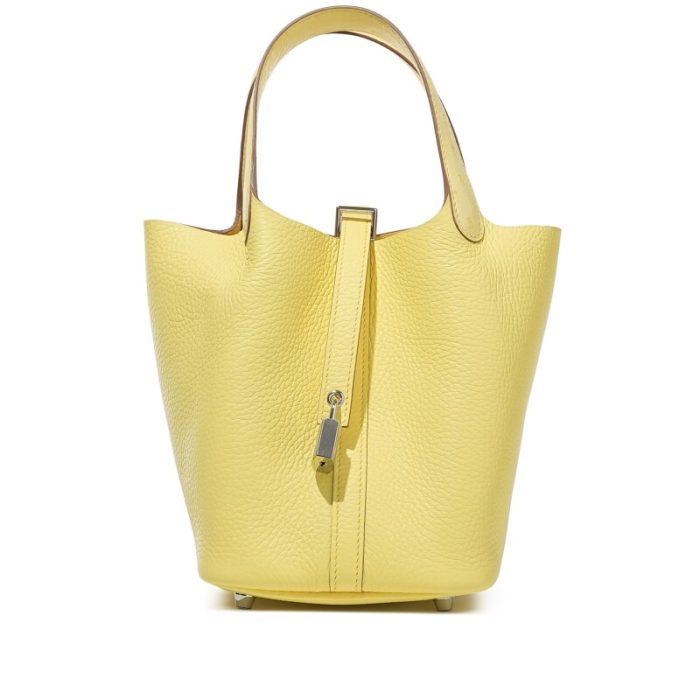 Handmade HPL 18 Lime Clemence and Ostrich Touch Palladium Hardware