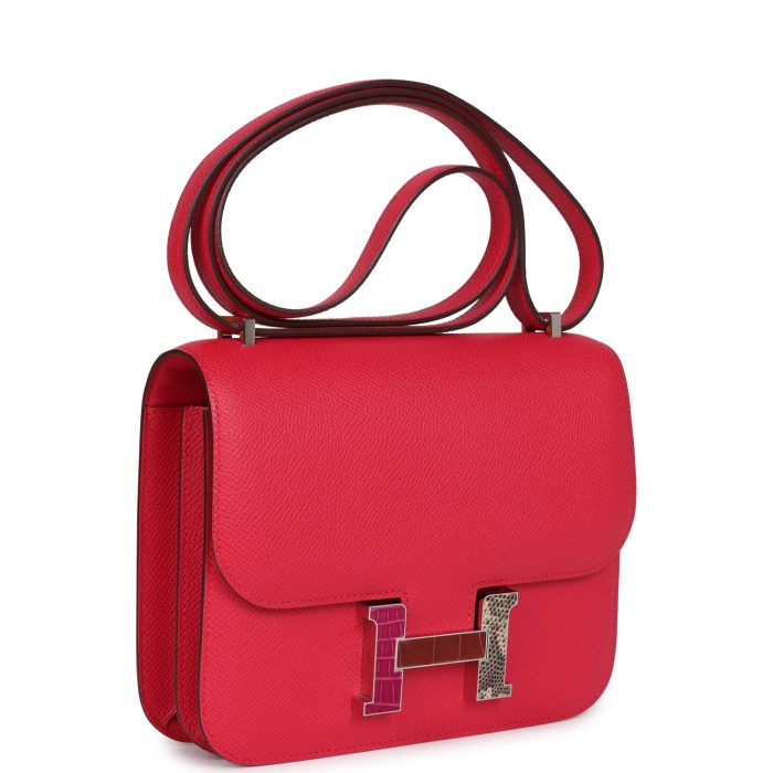 Handmade Bag HC 18 Rose Extreme Epsom Marquette Palladium Hardware - 图片 2