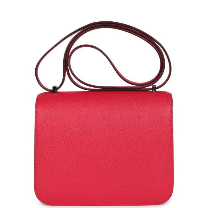 Handmade Bag HC 18 Rose Extreme Epsom Marquette Palladium Hardware - 图片 4