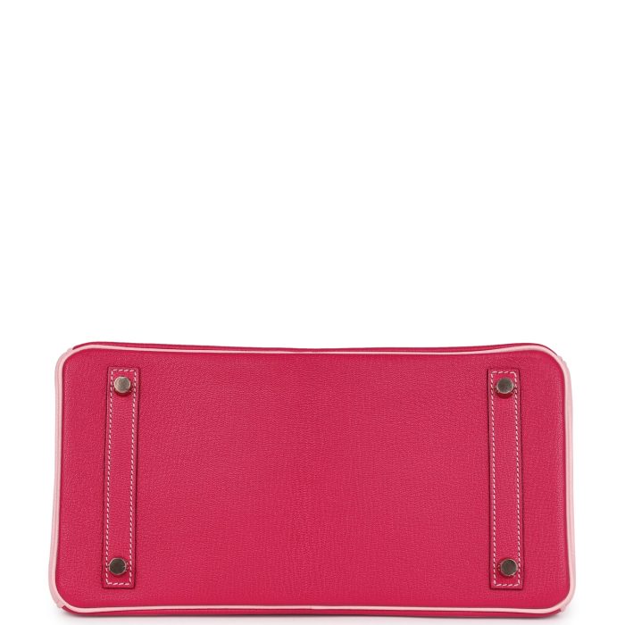 Handmade Bag HSOB(HSS) 30 Rose Mexico and Rose Sakura Chevre Rose Gold Hardware - 图片 5