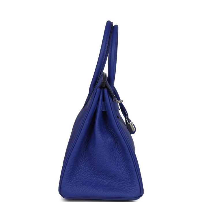 Handmade Bag HB 30 Bleu Electric Clemence Palladium Hardware - 图片 3