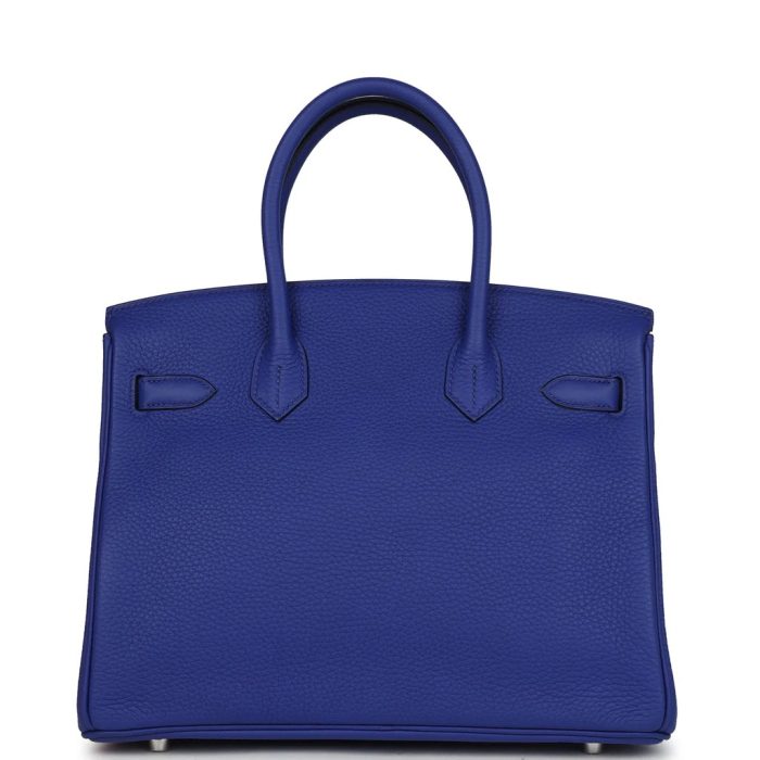 Handmade Bag HB 30 Bleu Electric Clemence Palladium Hardware - 图片 4