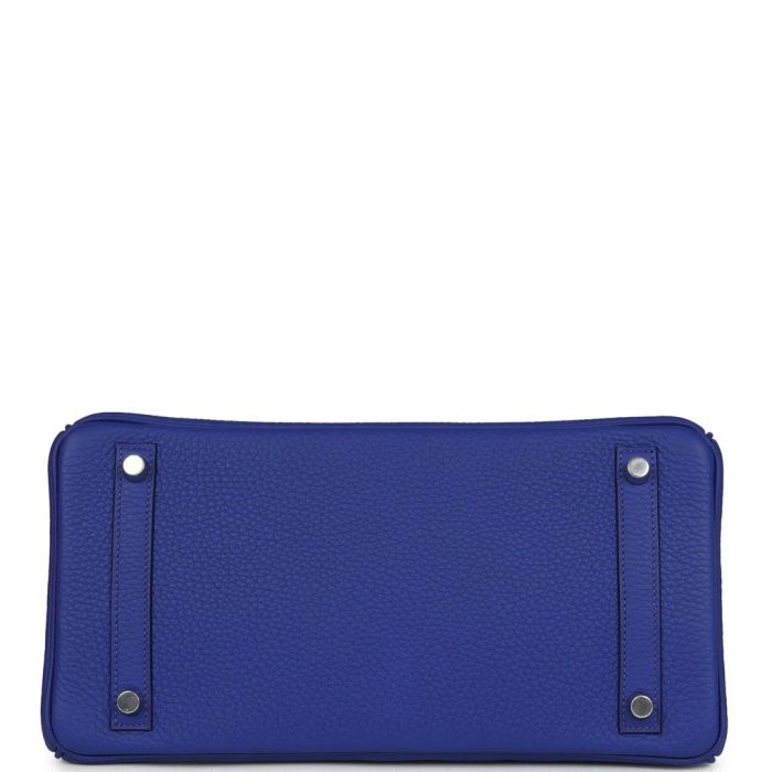Handmade Bag HB 30 Bleu Electric Clemence Palladium Hardware - 图片 5