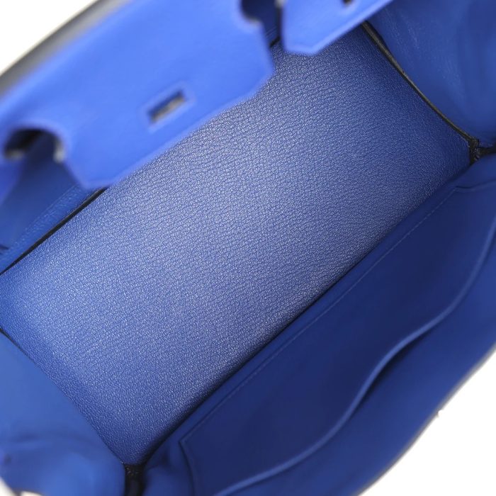Handmade Bag HB 30 Bleu Electric Clemence Palladium Hardware - 图片 7