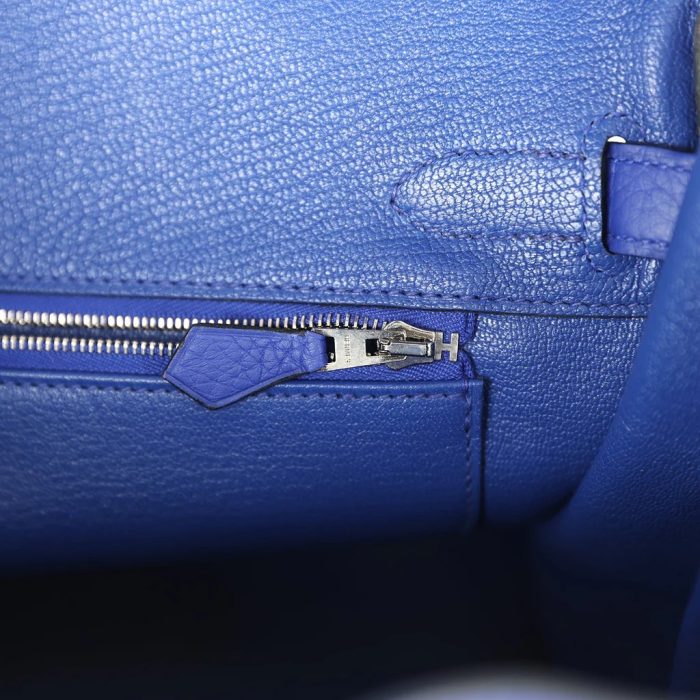 Handmade Bag HB 30 Bleu Electric Clemence Palladium Hardware - 图片 8