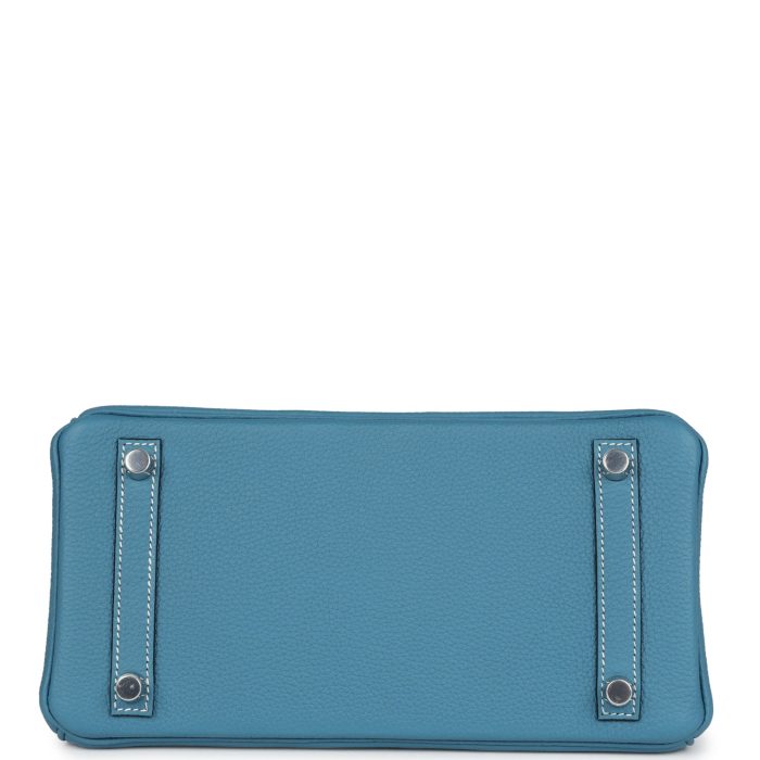 Handmade Bag HB 25 Blue Jean Togo Palladium Hardware - 图片 5