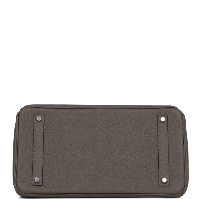 Handmade Bag HB 35 Gris Meyer Togo Palladium Hardware - 图片 5