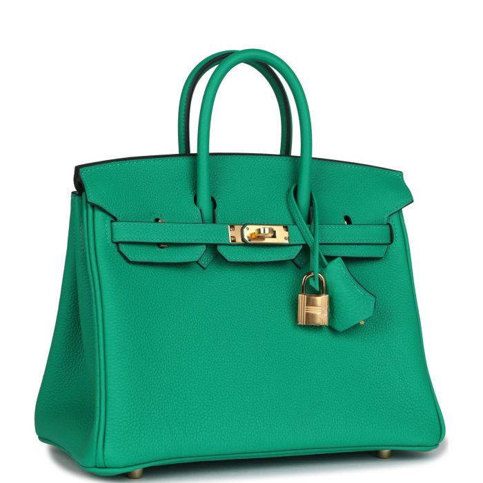 Handmade Bag HB 25 Menthe Togo Gold Hardware - 图片 2