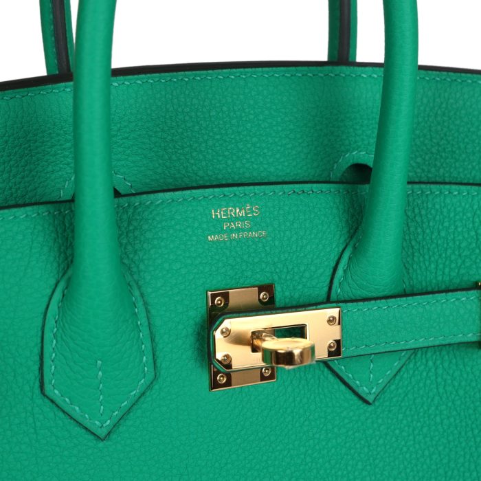 Handmade Bag HB 25 Menthe Togo Gold Hardware - 图片 6