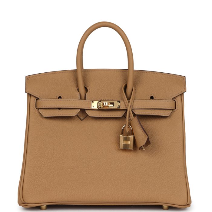 Handmade Bag HB 25 Biscuit Togo Gold Hardware
