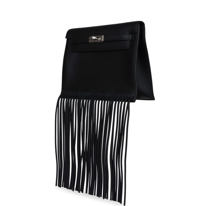 Handmade Bag HKDA Black Swift Palladium Hardware - 图片 3