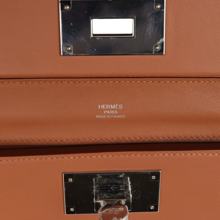 Handmade bag Mini Gold Evercolor and Swift Palladium Hardware - 图片 7