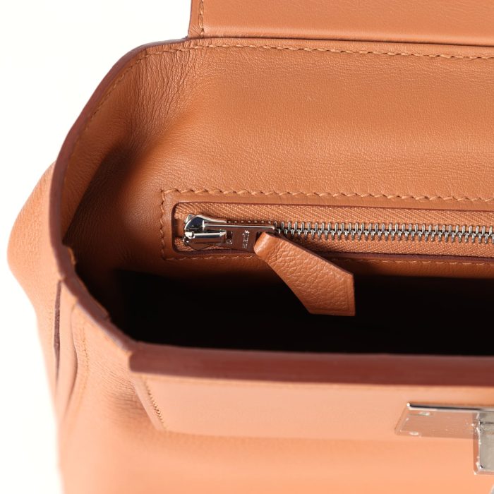 Handmade bag Mini Gold Evercolor and Swift Palladium Hardware - 图片 9