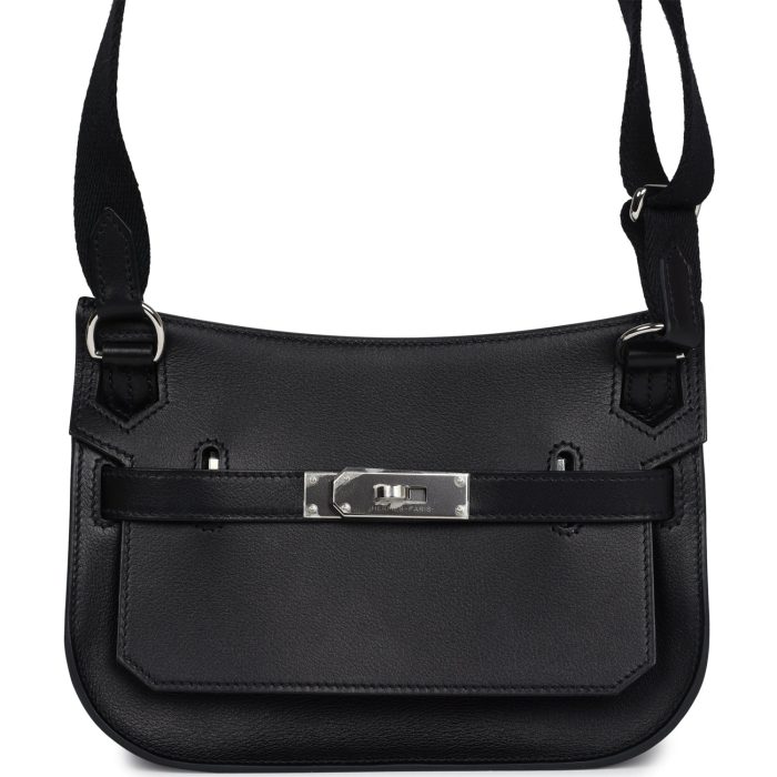 Handmade HJ Mini Black Evercolor Palladium Hardware