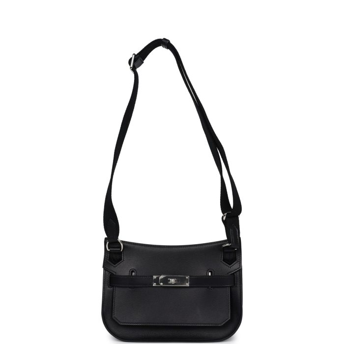 Handmade HJ Mini Black Evercolor Palladium Hardware - 图片 6