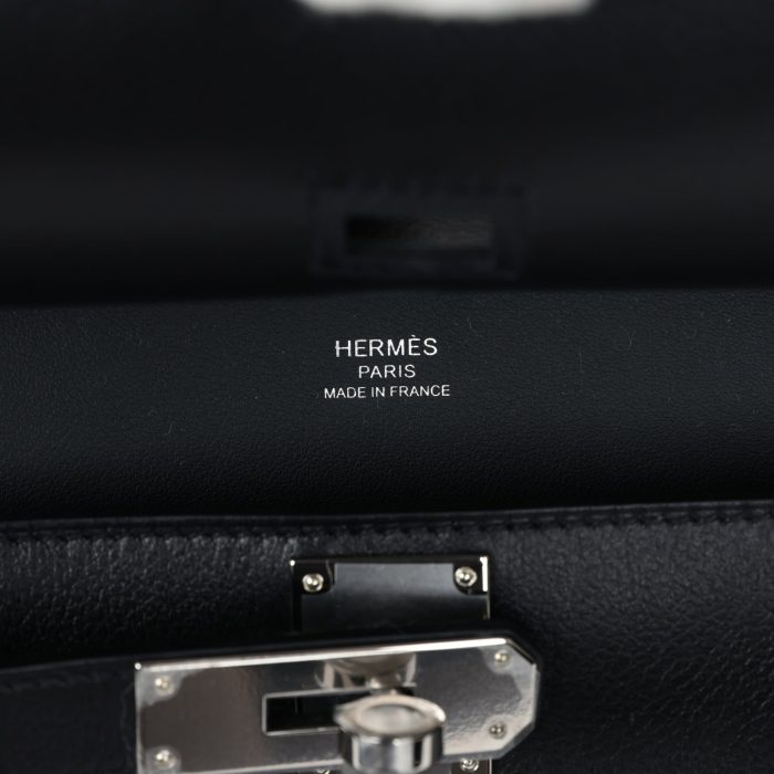 Handmade HJ Mini Black Evercolor Palladium Hardware - 图片 7