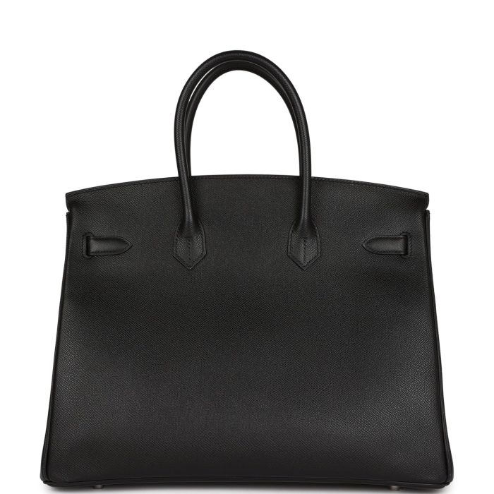 Handmade Bag HB 35 Black Epsom Palladium Hardware - 图片 4