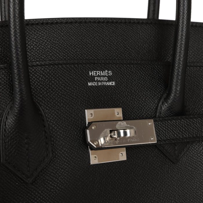 Handmade Bag HB 35 Black Epsom Palladium Hardware - 图片 5