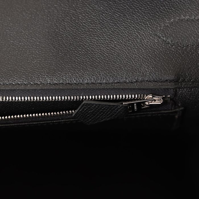 Handmade Bag HB 35 Black Epsom Palladium Hardware - 图片 7