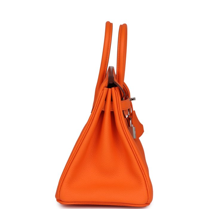 Handmade Bag HB 25 Orange Minium Togo Palladium Hardware - 图片 3