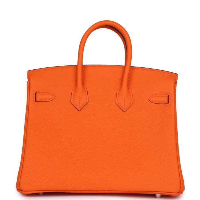 Handmade Bag HB 25 Orange Minium Togo Palladium Hardware - 图片 4
