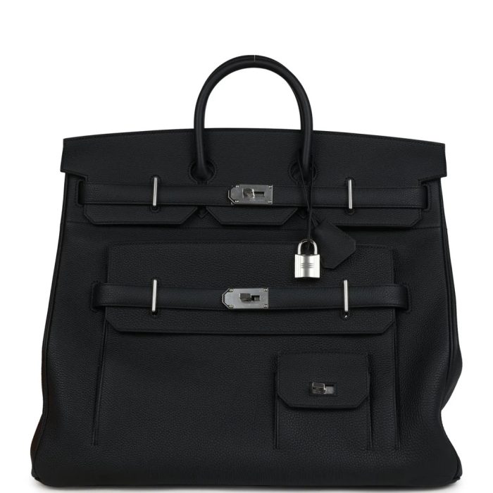 Handmade Bag HMB HAC 50 Black Togo Palladium Hardware