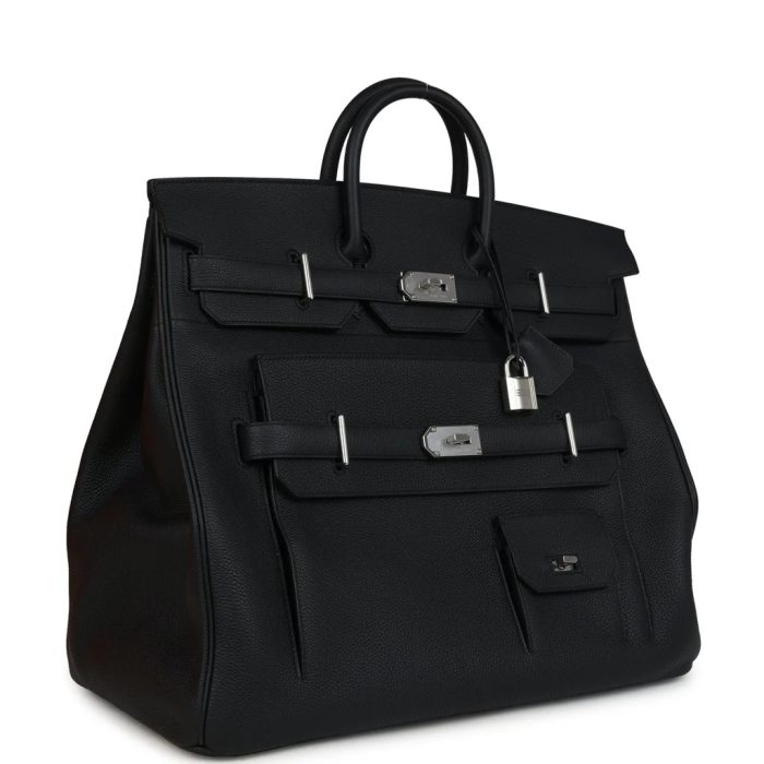 Handmade Bag HMB HAC 50 Black Togo Palladium Hardware - 图片 2