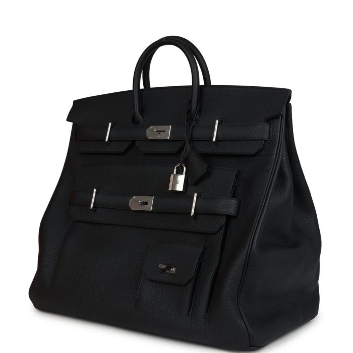Handmade Bag HMB HAC 50 Black Togo Palladium Hardware - 图片 3