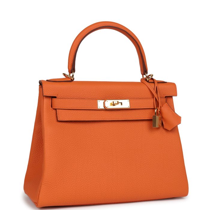 Handmade HKR 28 Orange Togo Gold Hardware - 图片 2