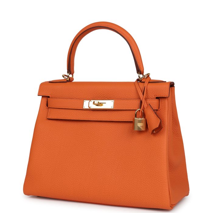 Handmade HKR 28 Orange Togo Gold Hardware - 图片 3