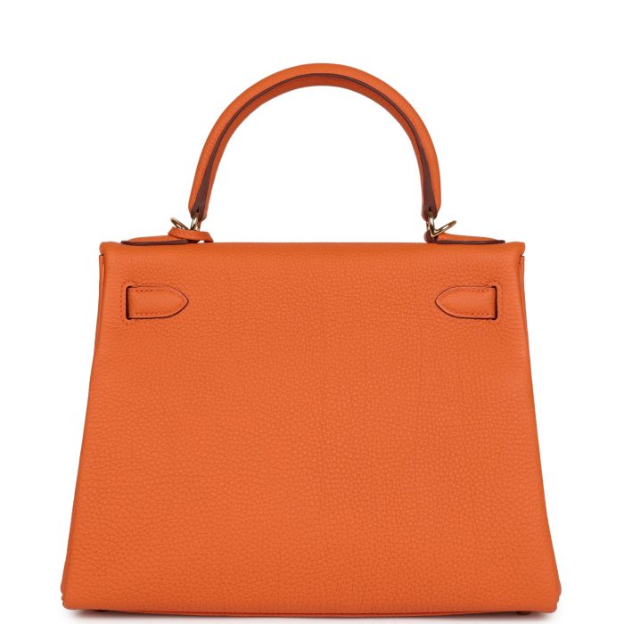 Handmade HKR 28 Orange Togo Gold Hardware - 图片 5
