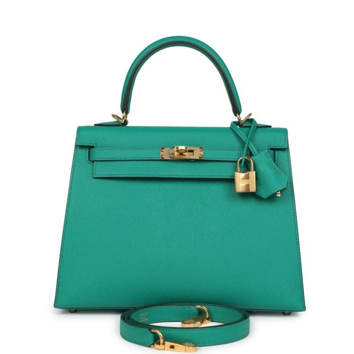 Handmade HKS 25 Vert Jade Epsom Gold Hardware