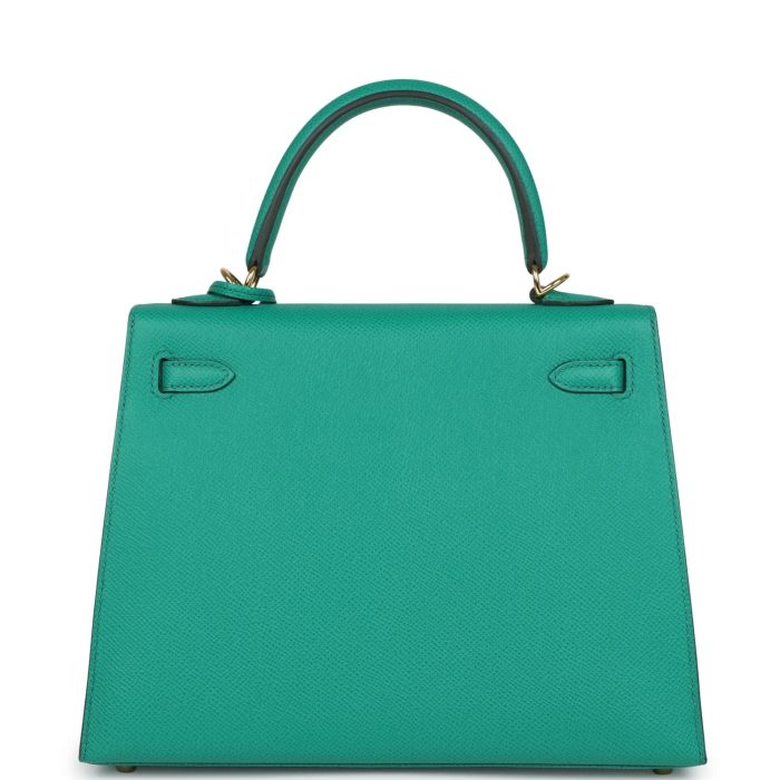 Handmade HKS 25 Vert Jade Epsom Gold Hardware - 图片 4