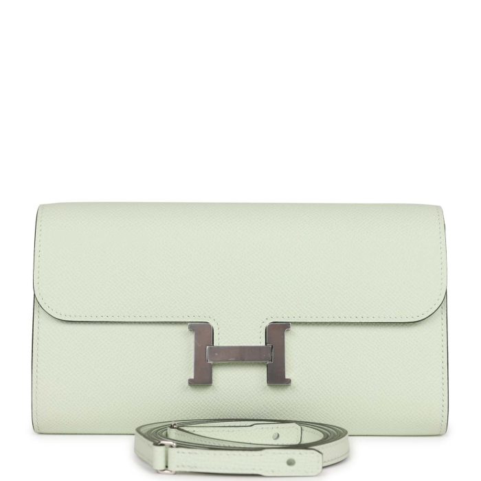Handmade Bag HC Wallet To Go Vert Fizz Epsom Palladium Hardware
