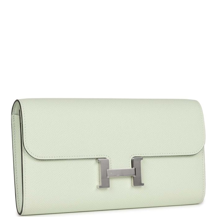 Handmade Bag HC Wallet To Go Vert Fizz Epsom Palladium Hardware - 图片 2