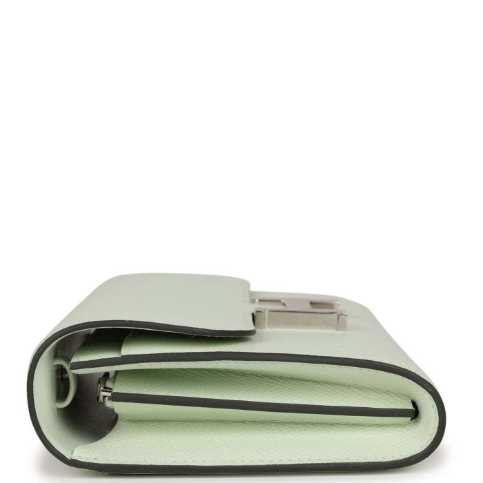 Handmade Bag HC Wallet To Go Vert Fizz Epsom Palladium Hardware - 图片 3