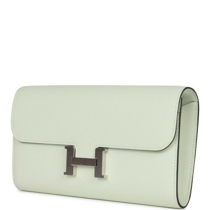 Handmade Bag HC Wallet To Go Vert Fizz Epsom Palladium Hardware - 图片 5