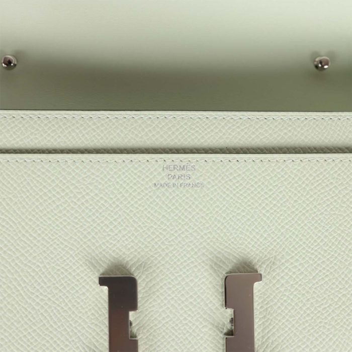 Handmade Bag HC Wallet To Go Vert Fizz Epsom Palladium Hardware - 图片 6