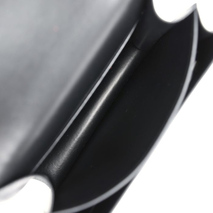 Handmade Bag HC 18 Black Chevre Chamkila Palladium Hardware - 图片 8