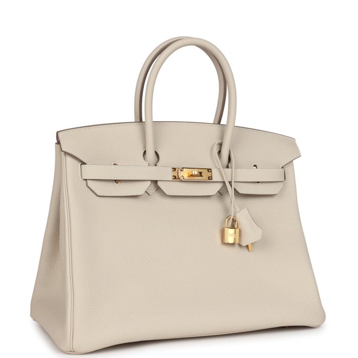 Handmade Bag HB 35 Craie Togo Gold Hardware - 图片 2