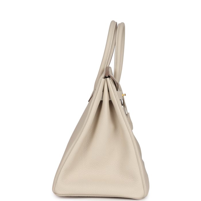 Handmade Bag HB 35 Craie Togo Gold Hardware - 图片 3