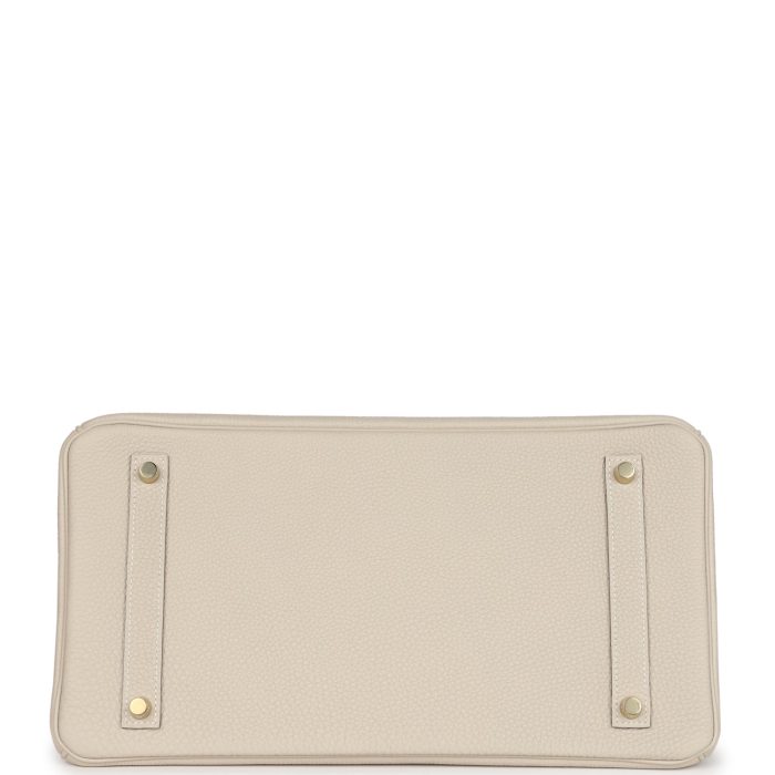 Handmade Bag HB 35 Craie Togo Gold Hardware - 图片 5