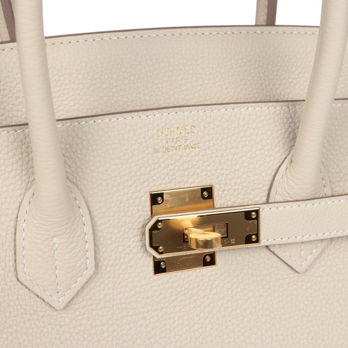 Handmade Bag HB 35 Craie Togo Gold Hardware - 图片 6