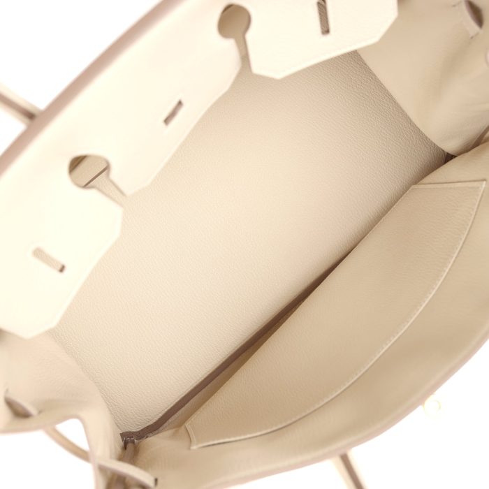 Handmade Bag HB 35 Craie Togo Gold Hardware - 图片 7
