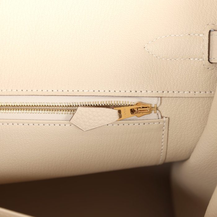 Handmade Bag HB 35 Craie Togo Gold Hardware - 图片 8