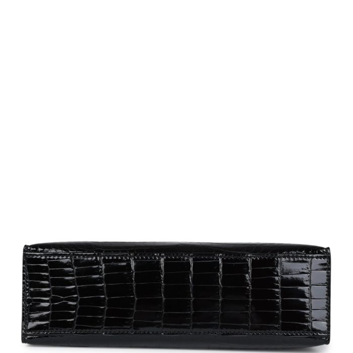 Handmade HKP Black Shiny Porosus Crocodile Gold Hardware - 图片 6