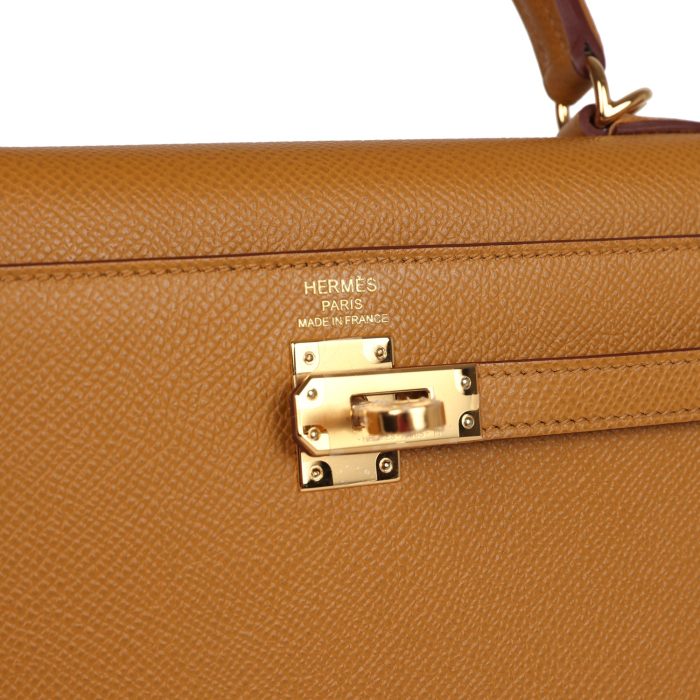 Handmade HKS 25 Sesame Epsom Gold Hardware - 图片 7